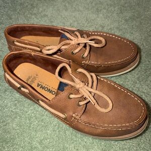 Sonoma Men's Tan Leather Boat Shoes